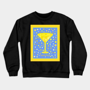 Lemon Drop Martini | Cocktail | Pop Art Crewneck Sweatshirt